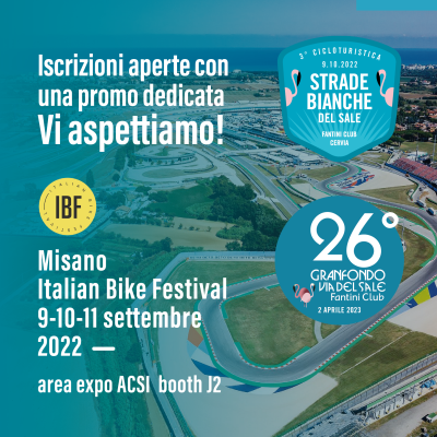 ITALIAN BIKE FESTIVAL DI MISANO: 9-10- 11 SETTEMBRE 2022
